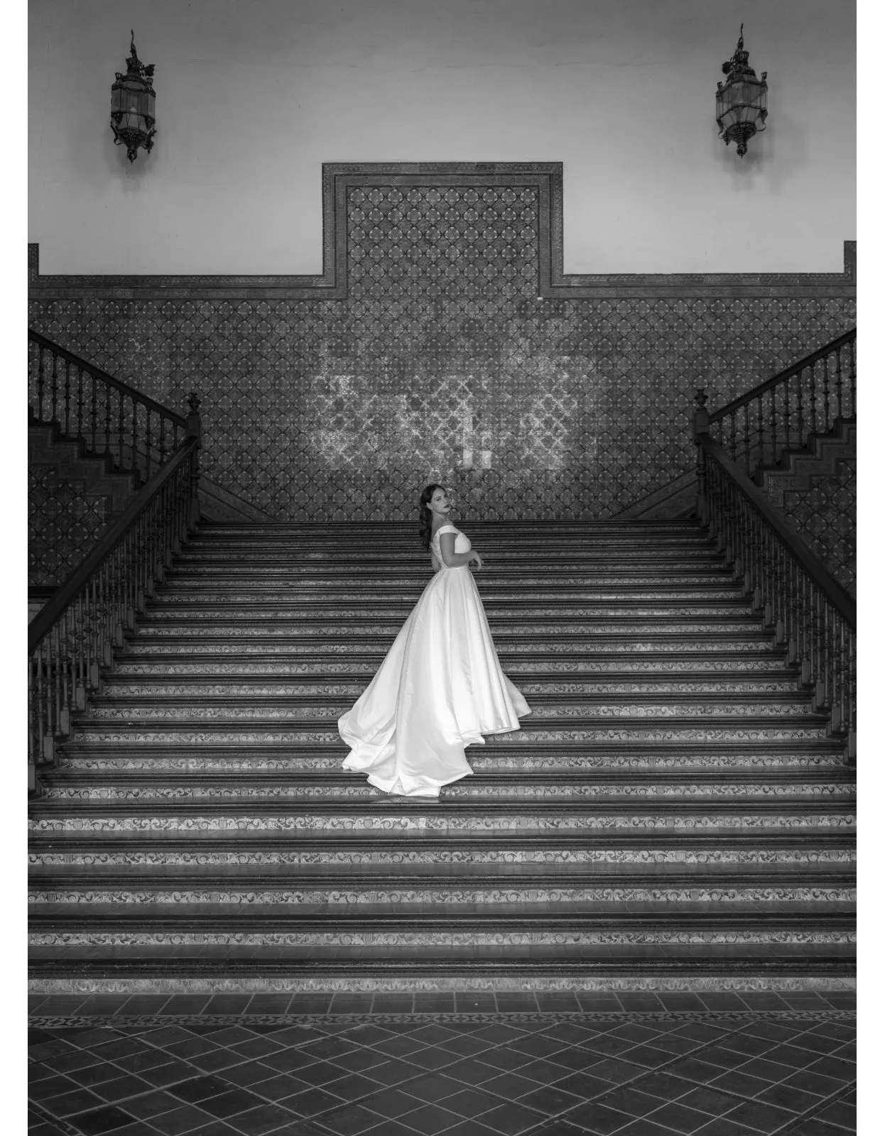 Vestido de novia Grace, silueta princesa, en marfil