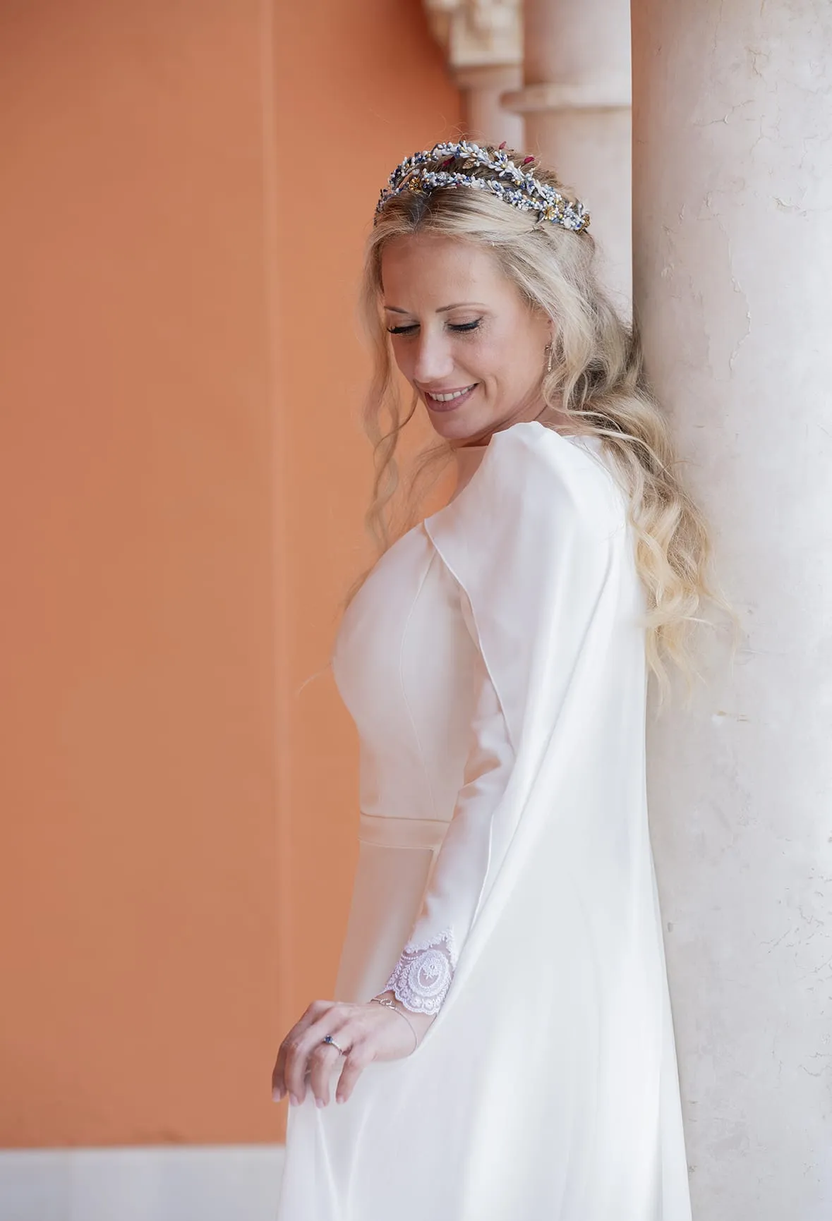 Novia de Nika Bridal en su boda en Hacienda Albaraka, Sevilla